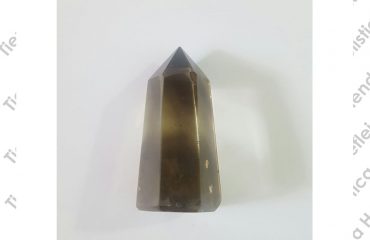 Obelisco de cuarzo ahumado